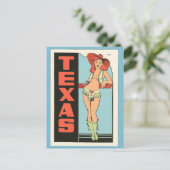 Texas vintage-briefkaart briefkaart (Staand voorkant)