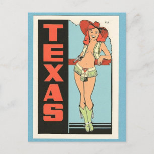 Texas vintage-briefkaart briefkaart