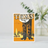 Texas vintage-briefkaart briefkaart (Staand voorkant)