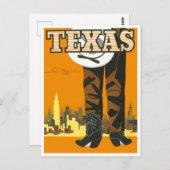 Texas vintage-briefkaart briefkaart (Voorkant / Achterkant)