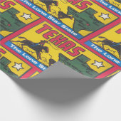 Texas vintage met cowboy cadeaupapier (Hoek)