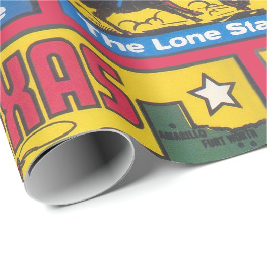 Texas vintage met cowboy cadeaupapier (Rol Hoek)