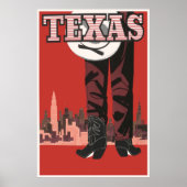 Texas Vintage Poster (Voorkant)
