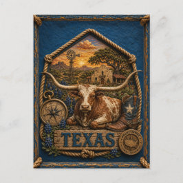 Texas Vintage Reizen Briefkaart