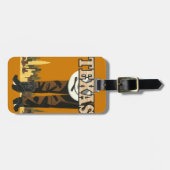 Texas Vintage Travel aangepaste bagagelabel (Voorkant horizontaal)