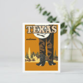Texas, Vintage Travel Briefkaart (Staand voorkant)