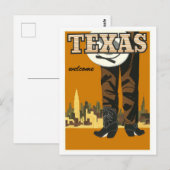 Texas, Vintage Travel Briefkaart (Voorkant / Achterkant)