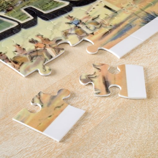 Texas Vintage Travel Legpuzzel (Zijkant)