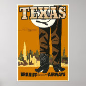 Texas - Vintage Travel Poster (Voorkant)
