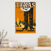Texas Vintage Travel Poster (Keuken)