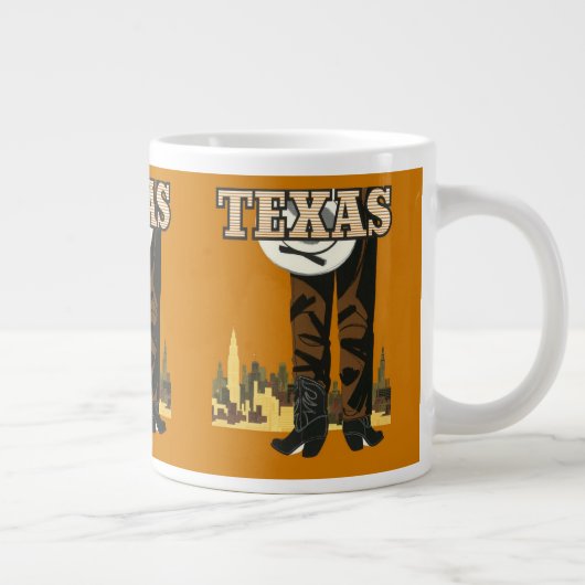 Texas Vintage Travel Poster mokken (Rechts)
