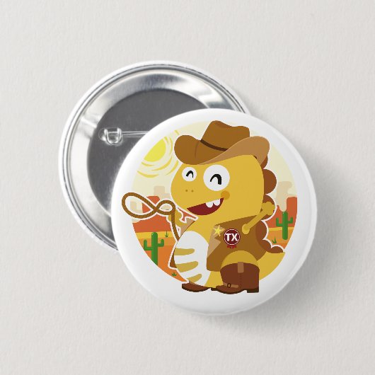 Texas VIPKID-Button Ronde Button 5,7 Cm (Voorkant /achterkant)