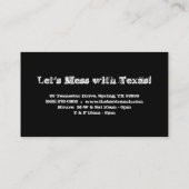 Texas Visitekaartje Austin Lights (Achterkant)