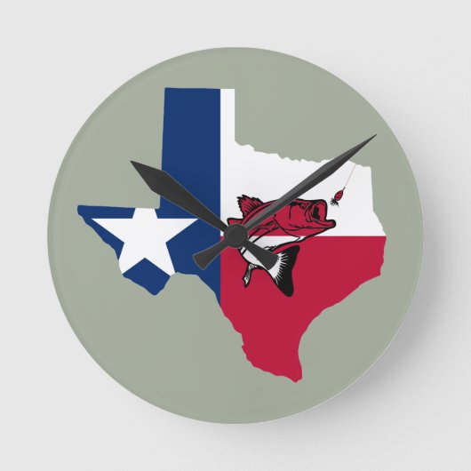 Texas Vissen Ronde Klok (Voorkant)