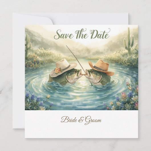 Texas Visserij Trouw Save the Date (Voorkant)