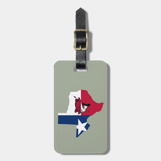 Texas Vist Bagagelabel (Voorkant verticaal)