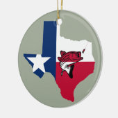 Texas Vist Keramisch Ornament (Links)