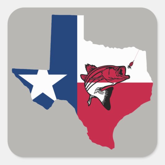Texas Vist Vierkante Sticker (Voorkant)