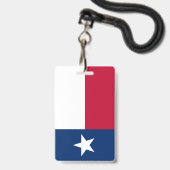 Texas Vlag Badge (Voorzijde met lanyard)