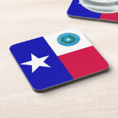 Texas vlag bier onderzetter (Linkerzijde)
