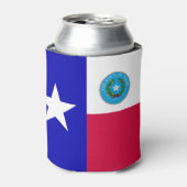 Texas vlag blikjeskoeler (Blikje Voorkant)