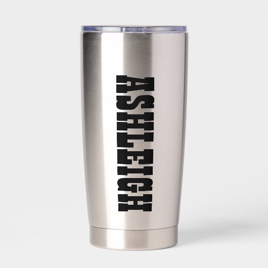 Texas Vlag & Bloem Bluebonnet met Aangepaste Naam Geïsoleerde Drinkbeker (Achterkant)