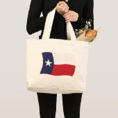 Texas Vlag Boodschappentas Grote Tote Bag (Voorkant (product))