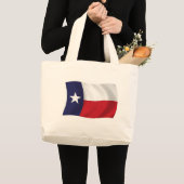 Texas Vlag Boodschappentas Grote Tote Bag (Voorkant (product))