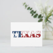 Texas vlag briefkaart (Staand voorkant)