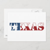 Texas vlag briefkaart (Voorkant / Achterkant)