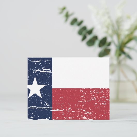  TEXAS-vlag Briefkaart (Staand voorkant)
