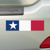 Texas Vlag Bumpersticker (Op auto)