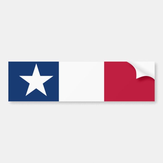 Texas Vlag Bumpersticker (Voorkant)