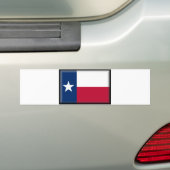 Texas Vlag Bumpersticker (Op auto)