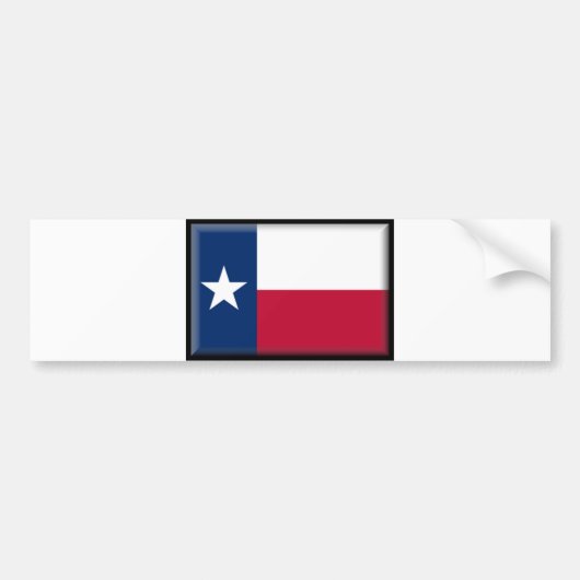 Texas Vlag Bumpersticker (Voorkant)