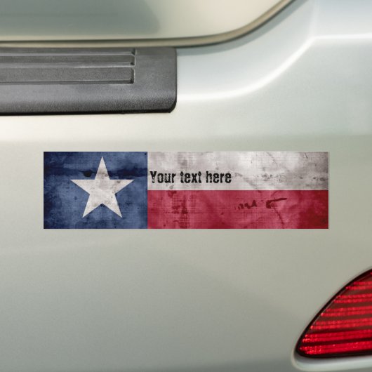 Texas-vlag Bumpersticker (Op auto)