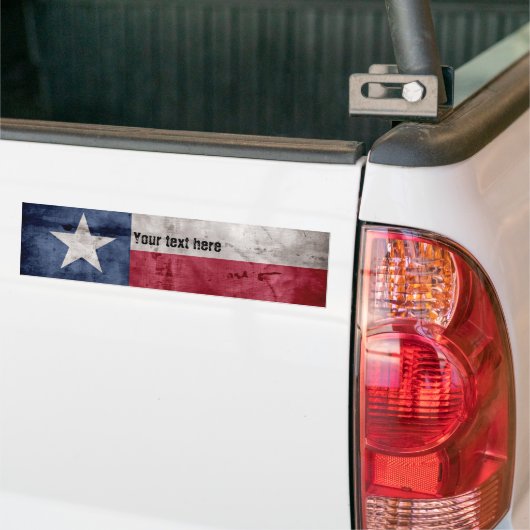  Texas-vlag Bumpersticker (Op Truck)