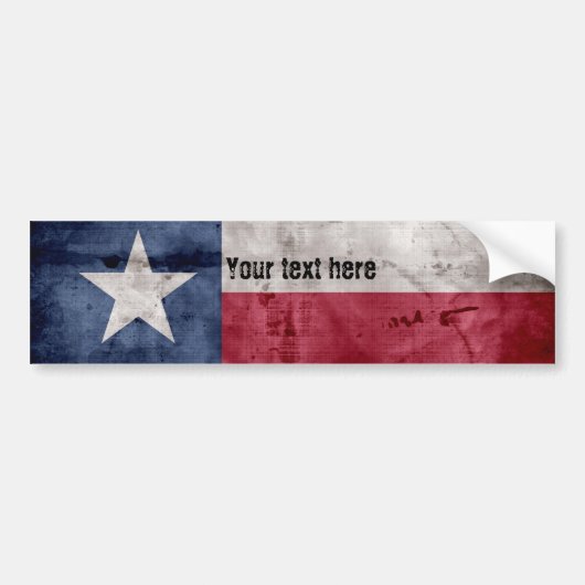  Texas-vlag Bumpersticker (Voorkant)