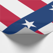 Texas vlag cadeaupapier (Hoek)