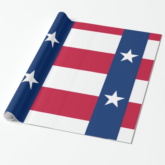 Texas vlag cadeaupapier (Uitgerold)