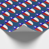 Texas vlag cadeaupapier (Hoek)