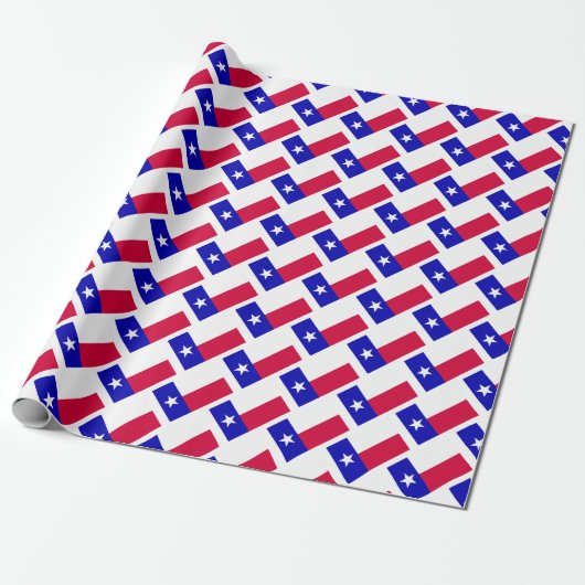 Texas vlag cadeaupapier (Uitgerold)