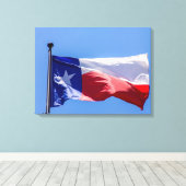 Texas-vlag Canvas Afdruk (Insitu (Houten vloer))