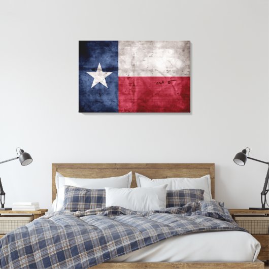  Texas-vlag Canvas Afdruk (Insitu (Slaapkamer))