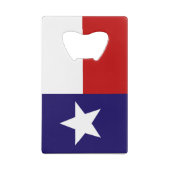 Texas vlag creditkaart flessenopener (Achterkant)