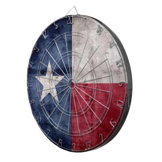 Texas-vlag Dartbord (Voorkant Rechts)