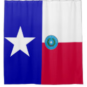 Texas vlag douchegordijn (Voorkant)