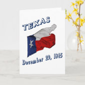 TEXAS VLAG EN VERJAARDAG KAART (Gele Bloem)