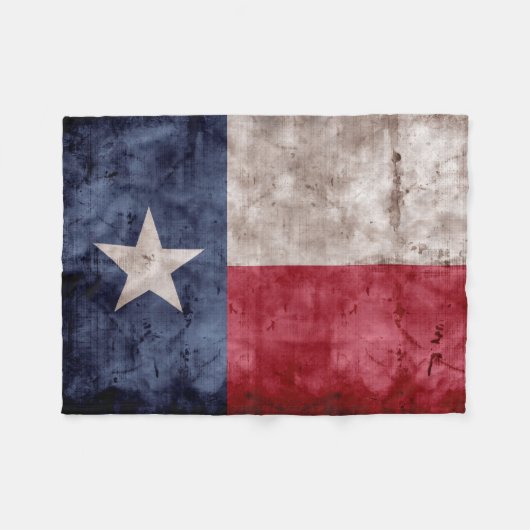 Texas-vlag Fleece Deken (Voorkant (Horizontaal))