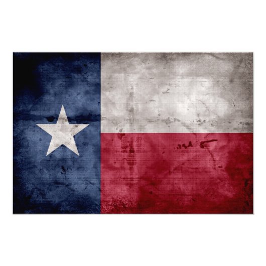  Texas-vlag Foto Afdruk (Voorkant)